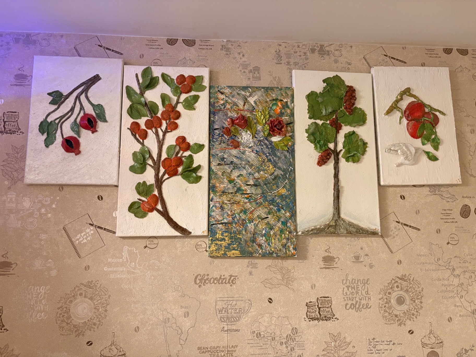 Botanical Stories, Mixed media collection by Rahshona Art